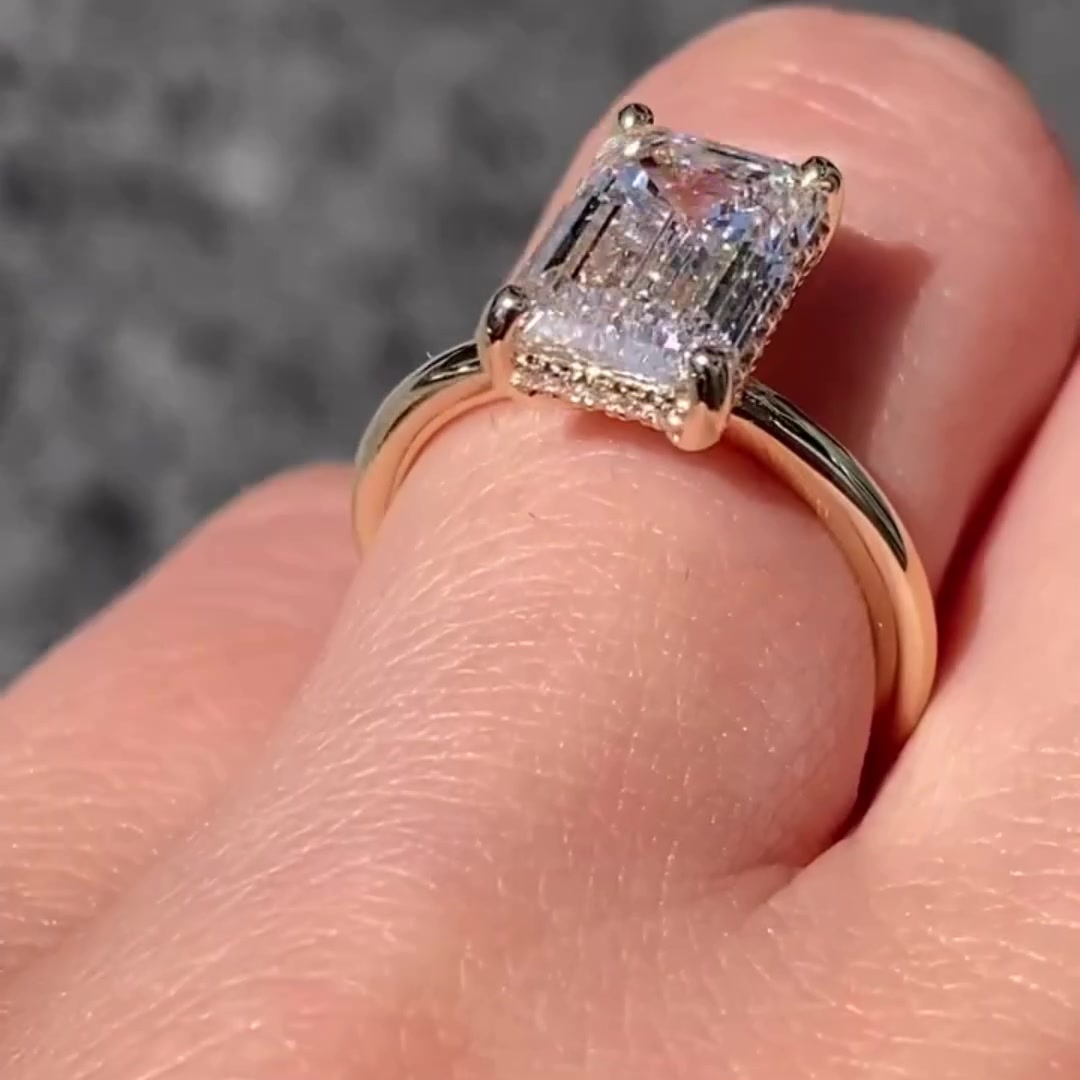 Stunning Moissanite Solitaire Ring for Women