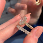 Load image into Gallery viewer, Custom Made Oval Moissanite Jewelry