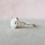 Load image into Gallery viewer, Vintage Inspired Hidden Halo Wedding Ring