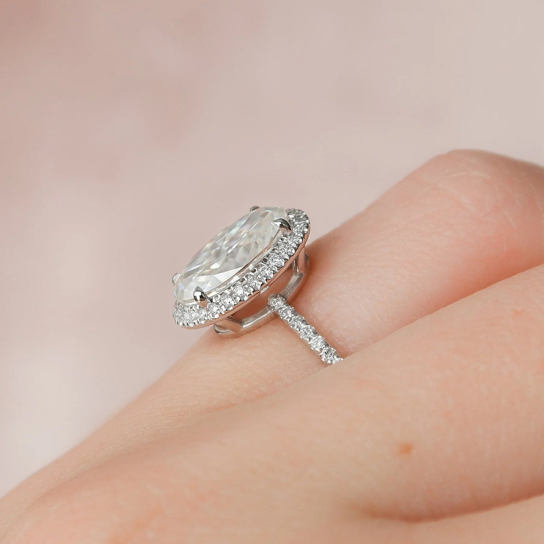 Handmade Oval Cut Bridal Ring