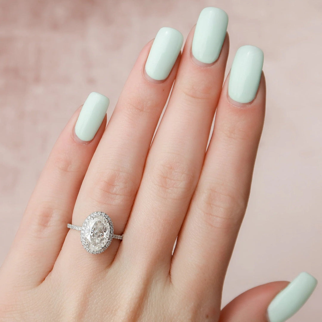 Vintage Inspired Oval Engagement Ring