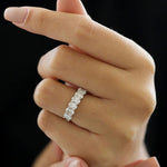 Load image into Gallery viewer, 1.25 CT Oval Cut Lab Grown Diamond Wedding Band For Her Mapple Gems
