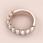 Load image into Gallery viewer, 1.00 TCW Oval Cut Lab Grown Diamond Wedding Band Gift For Her Mapple Gems