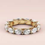 Load image into Gallery viewer, 1.50 TCW Oval Cut Lab Grown Diamond Wedding Band Gift For Her Mapple Gems