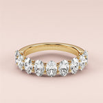 Load image into Gallery viewer, 1.00 TCW Oval Cut Lab Grown Diamond Wedding Band Gift For Her Mapple Gems