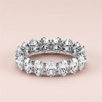 Load image into Gallery viewer, 2.50 TCW Oval Cut Lab Grown Diamond Wedding Band Gift For Her Mapple Gems