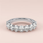 Load image into Gallery viewer, 1.00 TCW Oval Cut Lab Grown Diamond Wedding Band Gift For Her Mapple Gems