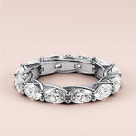 Load image into Gallery viewer, 1.50 TCW Oval Cut Lab Grown Diamond Wedding Band Gift For Her Mapple Gems