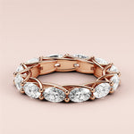 Load image into Gallery viewer, 1.50 TCW Oval Cut Lab Grown Diamond Wedding Band Gift For Her Mapple Gems