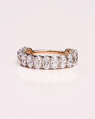 1.50 CT Oval Cut Lab Grown Wedding Band Gift For Her Mapple Gems