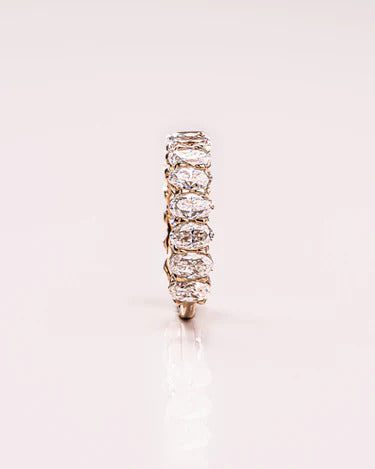 1.50 CT Oval Cut Lab Grown Wedding Band Gift For Her Mapple Gems