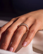 Load image into Gallery viewer, 1.50 CT Oval Cut Lab Grown Wedding Band Gift For Her Mapple Gems