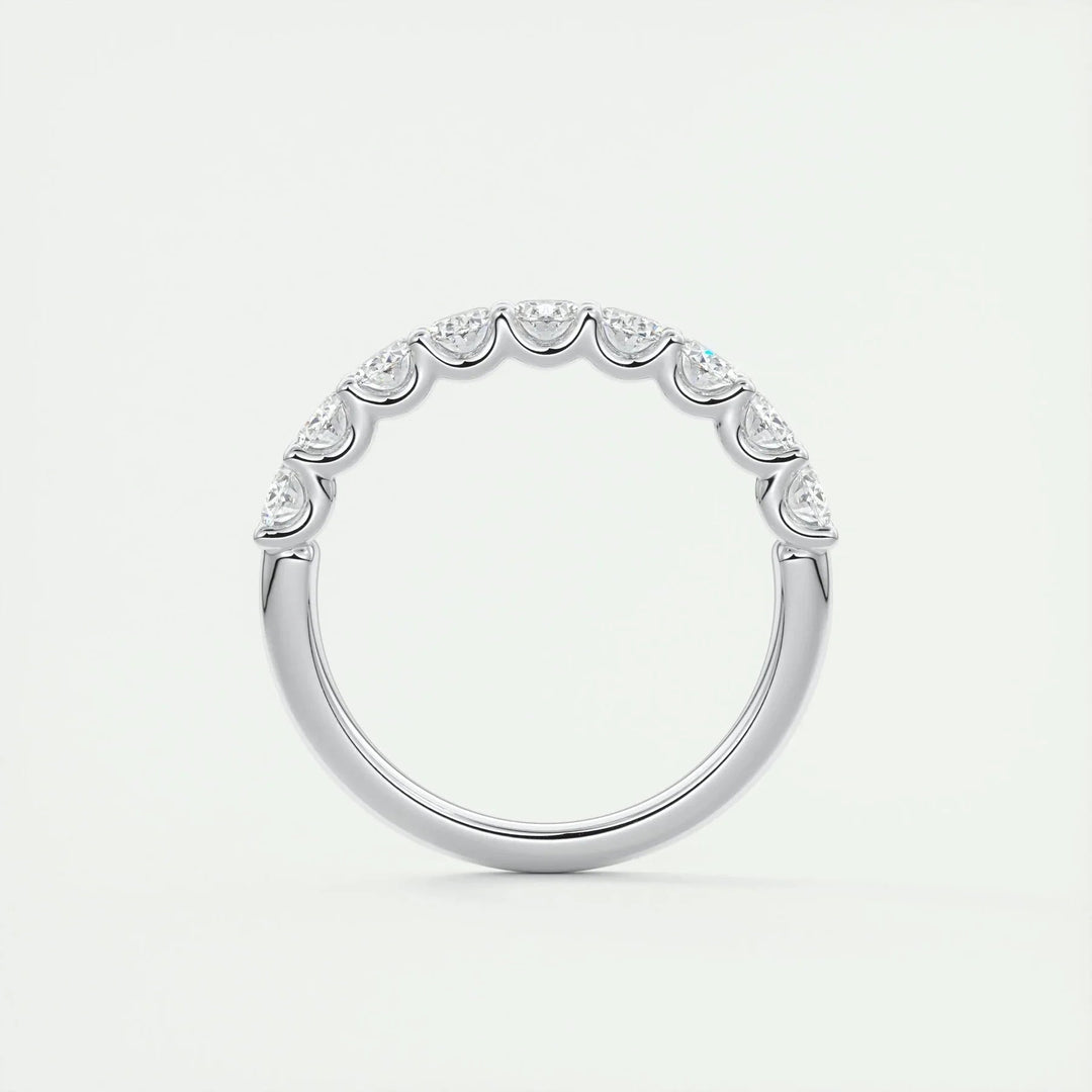 1.50 TCW Oval Cut Moissanite Bridal Wedding Band Mapple Gems