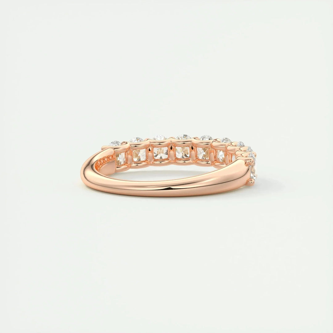 1.50 TCW Oval Cut Moissanite Bridal Wedding Band Mapple Gems