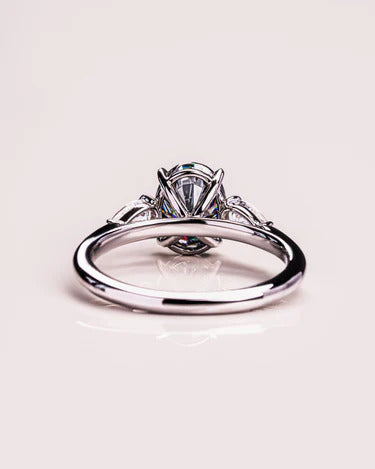 Vintage Inspired Oval Moissanite Ring