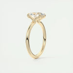 Load image into Gallery viewer, Solid Gold Oval Solitaire Ring