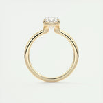 Load image into Gallery viewer, Minimalist Oval Bridal Engagement Ring