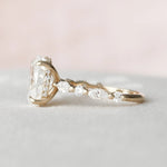 Load image into Gallery viewer, 4-Prong Oval Moissanite Bridal Ring