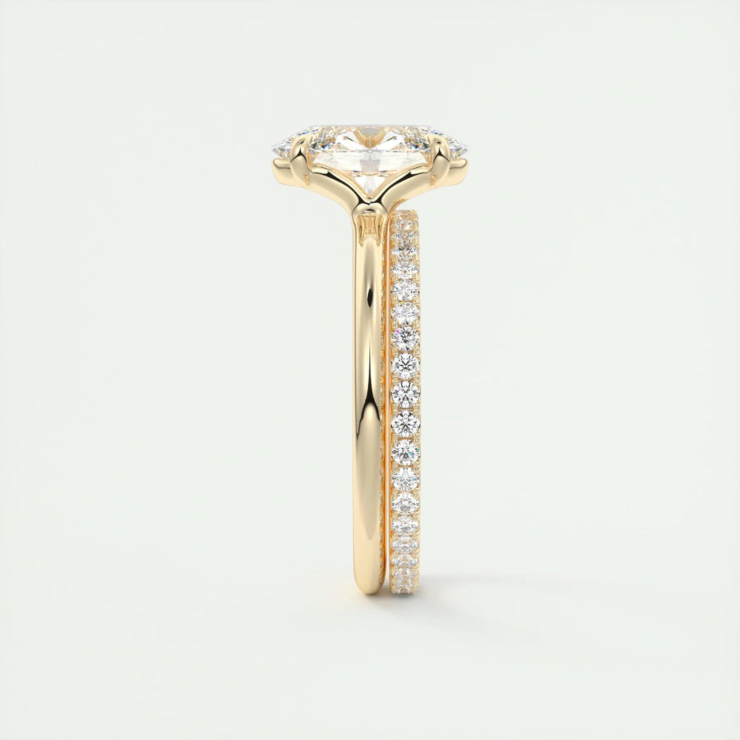 Custom Made Oval Diamond Alternative Ring