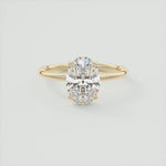Load image into Gallery viewer, Oval Cut Moissanite Solitaire Engagement Ring
