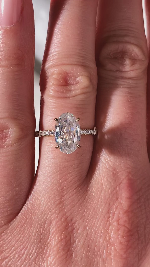 Classic Oval Cut Anniversary Bridal Ring