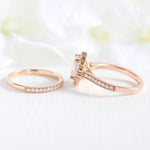 Load image into Gallery viewer, Elegant Luna Halo Oval Moissanite Bridal Ring Set USA