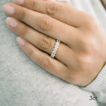 Load image into Gallery viewer, Oval Cut Moissanite Full Eternity Wedding Band Mapple Gems