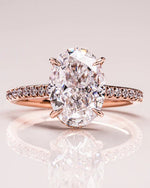 Load image into Gallery viewer, Vintage Inspired Oval Bridal Set