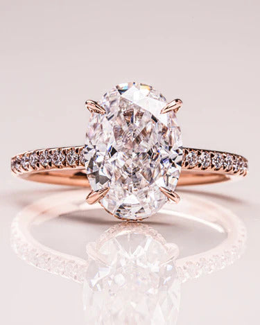 Vintage Inspired Oval Bridal Set