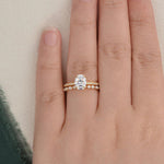 Load image into Gallery viewer, Oval Cut Moissanite Bridal Jewelry Set