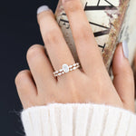 Load image into Gallery viewer, Oval Cut Moissanite Bridal Jewelry Set