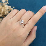 Load image into Gallery viewer, Oval Shaped Moissanite Bridal Jewelry Set