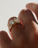Load image into Gallery viewer, Solid Gold Toi et Moi Bridal Ring