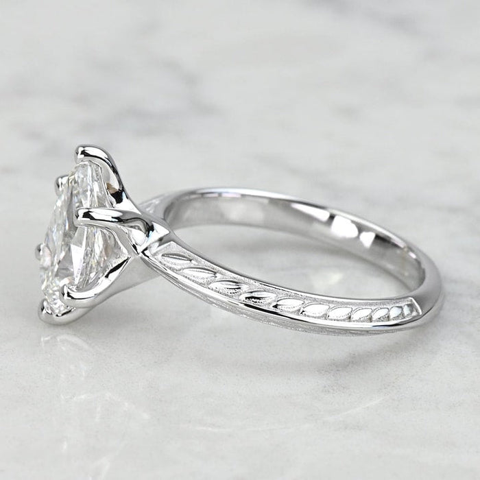 2.00 CT Pear Cut Lab Grown Diamond Engagement Ring Mapple Gems