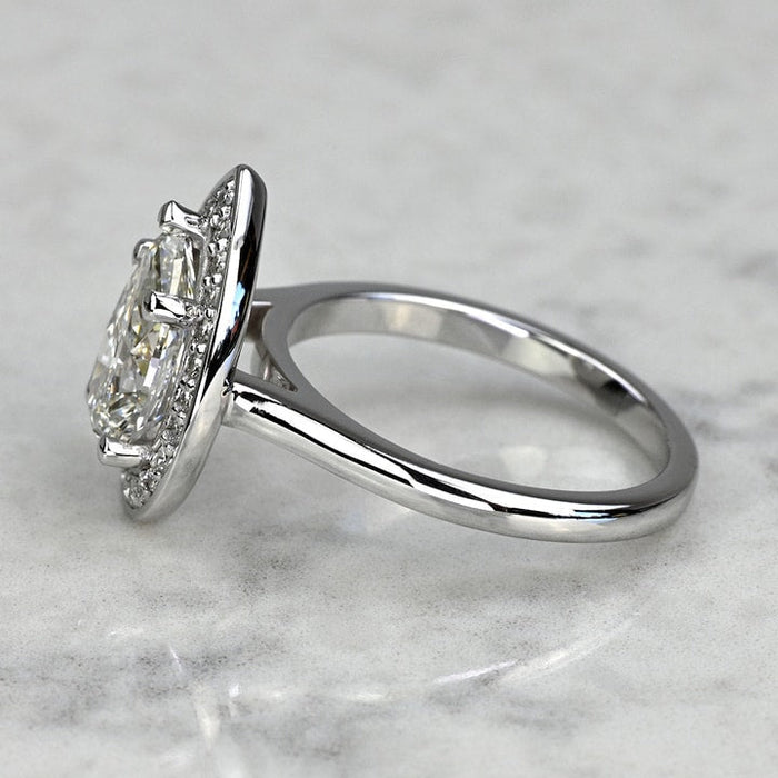 1.50 CT Pear Cut Lab Grown Diamond Engagement Ring Mapple Gems