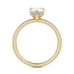 Load image into Gallery viewer, 2.00 CT Pear Cut Lab Grown Diamond Pave Setting Engagement Ring Mapple Gems