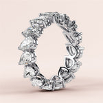 Load image into Gallery viewer, 2.00 TCW Pear Cut Lab Grown Diamond Wedding Band Gift For Her Mapple Gems