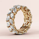 Load image into Gallery viewer, 3.00 TCW Pear Cut Lab Grown Diamond Wedding Band Gift For Her Mapple Gems