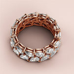 Load image into Gallery viewer, 3.00 TCW Pear Cut Lab Grown Diamond Wedding Band Gift For Her Mapple Gems