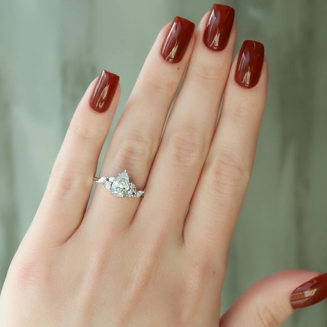 Custom Handmade Solitaire Moissanite Ring