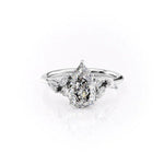 Load image into Gallery viewer, Pear Shape Moissanite Engagement Ring