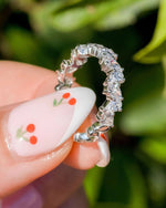 Load image into Gallery viewer, 1.50CTW Pear Cut Moissanite Full Eternity Wedding Band Mapple Gems
