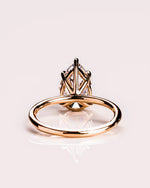 Load image into Gallery viewer, Custom Handmade Pear Cut Bridal Ring