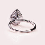 Load image into Gallery viewer, Handmade Pear Moissanite Wedding Ring