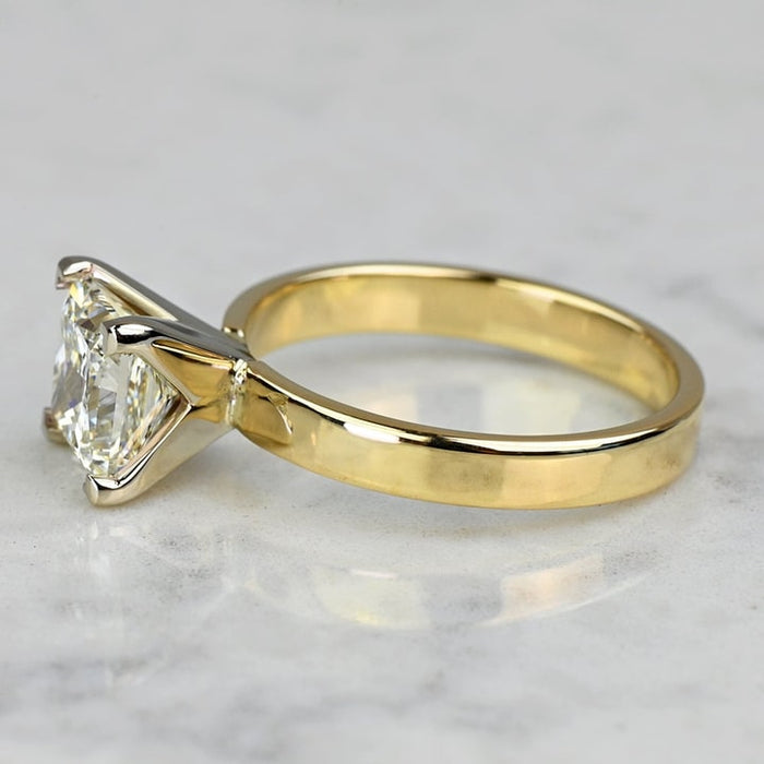 2.00 CT Princess Cut Lab Grown Diamond Engagement Ring Mapple Gems
