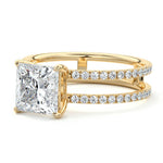 Load image into Gallery viewer, 2.50 CT Princess Cut Lab Grown Diamond Engagement Ring Mapple Gems