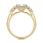 Load image into Gallery viewer, 2.50 CT Princess Cut Lab Grown Diamond Three Stone Engagement Ring Mapple Gems