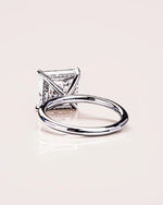 Load image into Gallery viewer, 2.00 CT Princess Cut Hidden Halo Moissanite Engagement Ring Mapple Gems