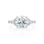 Load image into Gallery viewer, Handcrafted Round Cut Moissanite Bridal Solitaire Ring