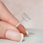 Load image into Gallery viewer, 3.50 CT Radiant Cut Hidden Halo Engagement Ring Mapple Gems